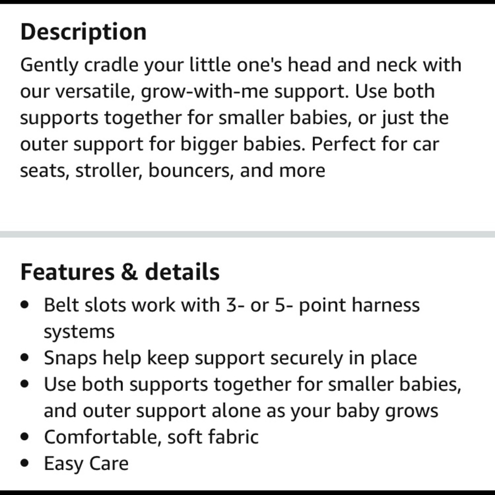 Infant Head Support - Picture 5 of 6